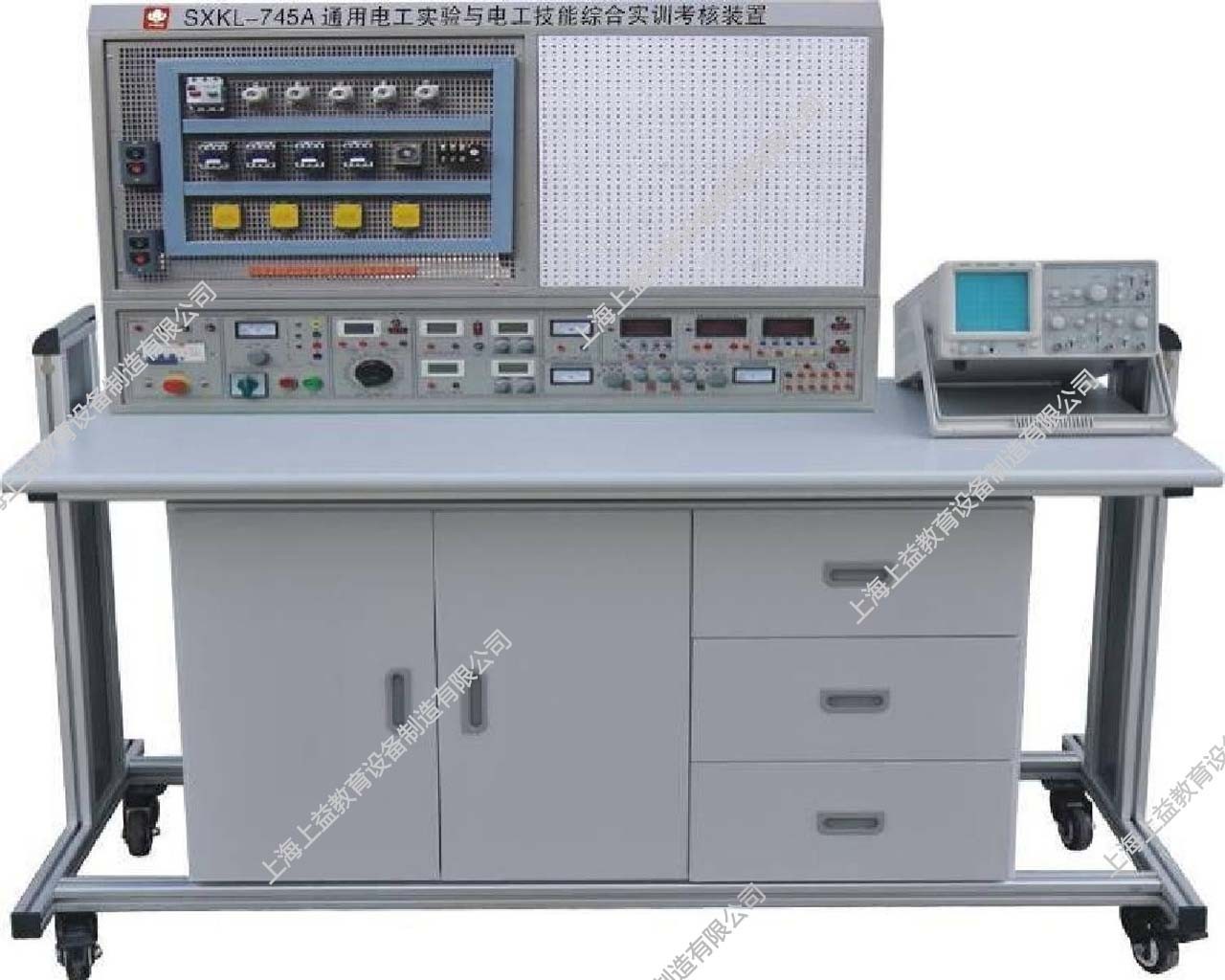 SYJNL-465B立式電工、模電、數(shù)電、電拖創(chuàng)新實驗與技能實訓(xùn)考核綜合裝置