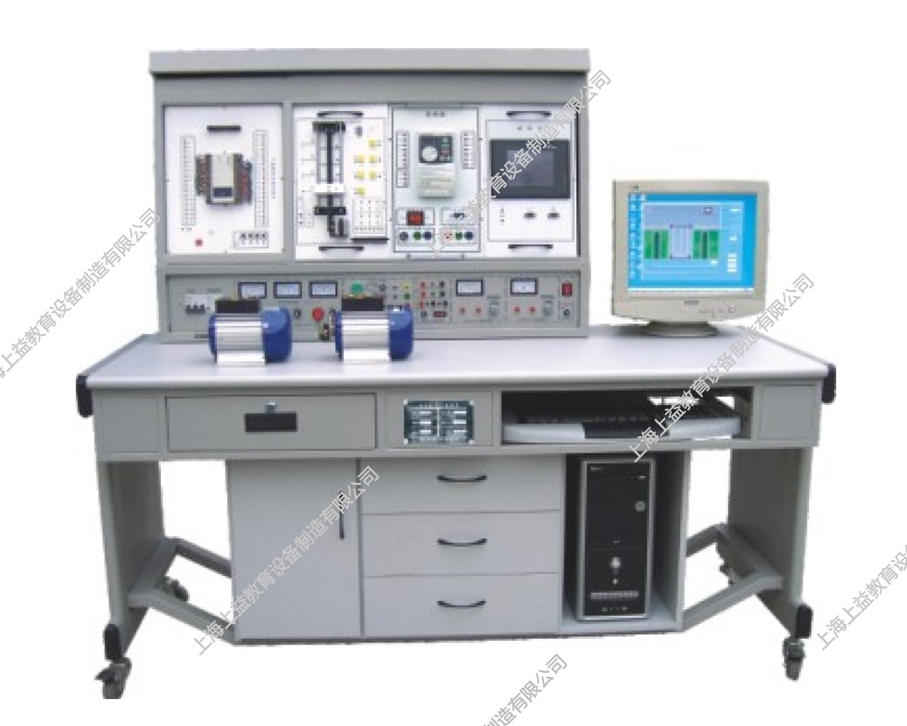 SYPLC-104C網絡型PLC可編程控制器/變頻調速/電氣控制及微機接口綜合實驗裝置（PLC、變頻器、觸摸屏、電氣控制、微機接口）