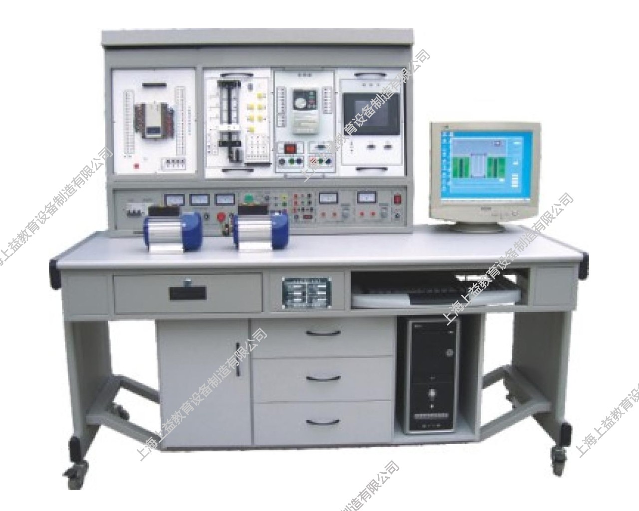 SYPLC-104A網絡型PLC可編程控制器/變頻調速及電氣控制實驗裝置（PLC、變頻器、觸摸屏、電氣控制）